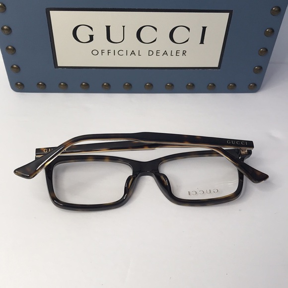 Auth - New - Gucci GG0191OA 006 HAVANA HAVANA TRANSPARENT MEN OPTICAL EYEGLASSES - Picture 12 of 16